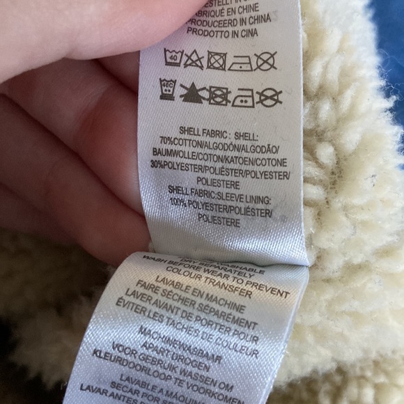 Primark custom painted denim sherpa jacket - Picture 8 of 11